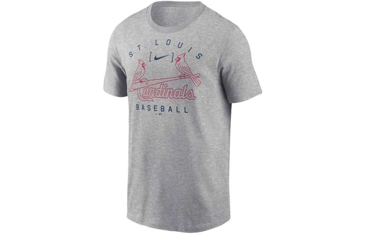Nike Nike T Shirts Men's Gray Crew Neck Moderate Straight Fit