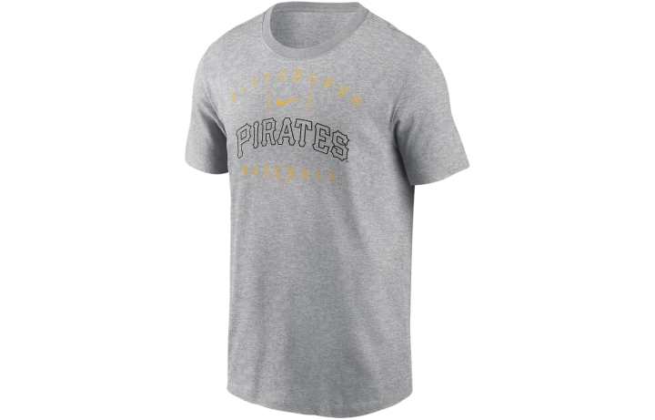 Nike Nike Pittsburgh Pirates Home Team Athletic Arch T Shirt Men's Gray