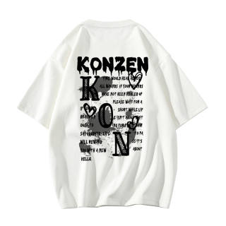 KONZEN· T Shirts Unisex Crew Neck Moderate Straight Fit