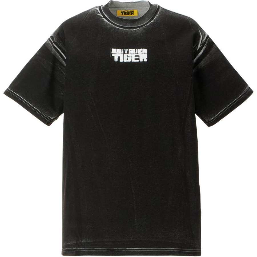 Onitsuka Tiger PRINTED T Shirt Unisex Heather Gray/Black