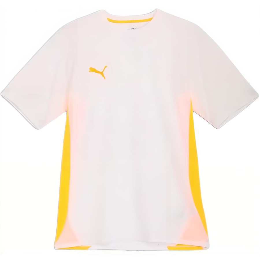 PUMA T Shirts Men's White Crew Neck Moderate Straight Fit
