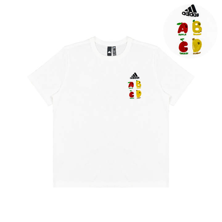 Adidas Adidas BC T Shirts Unisex White Crew Neck Moderate Straight Fit
