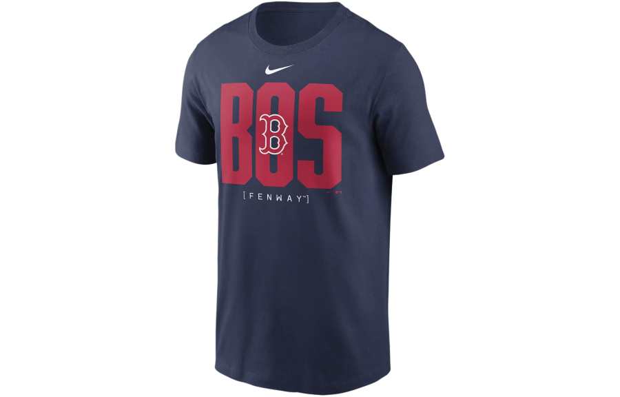 Nike Nike T Shirts Men's Marine Blue Crew Neck Moderate Straight Fit