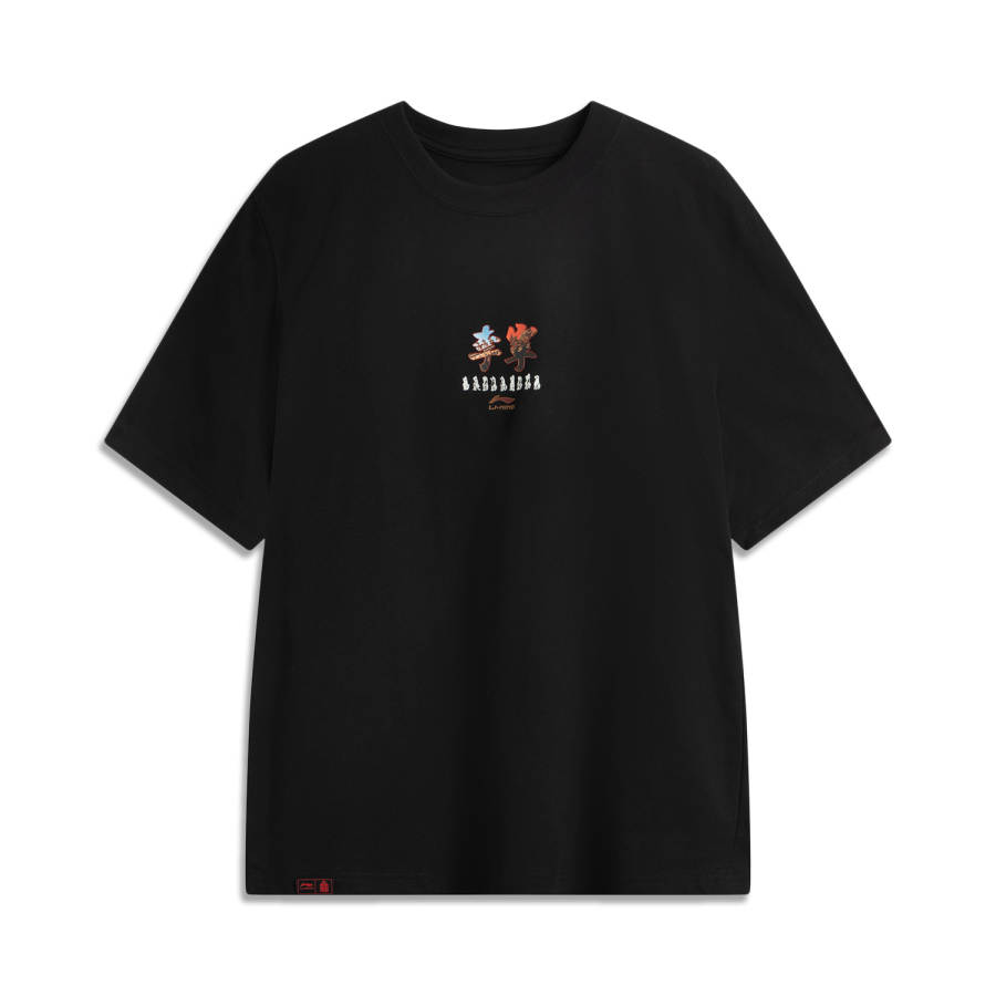 Li-Ning Li Ning x GUGONG,LIANMINGKUAN China Culture Collection T Shirt Men's Black
