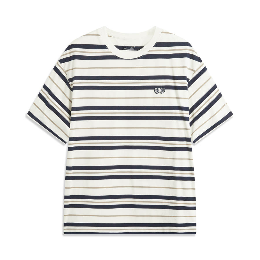 Li-Ning Li Ning Sports Life Collection T Shirt Men's Dark Marine Blue/Ecru