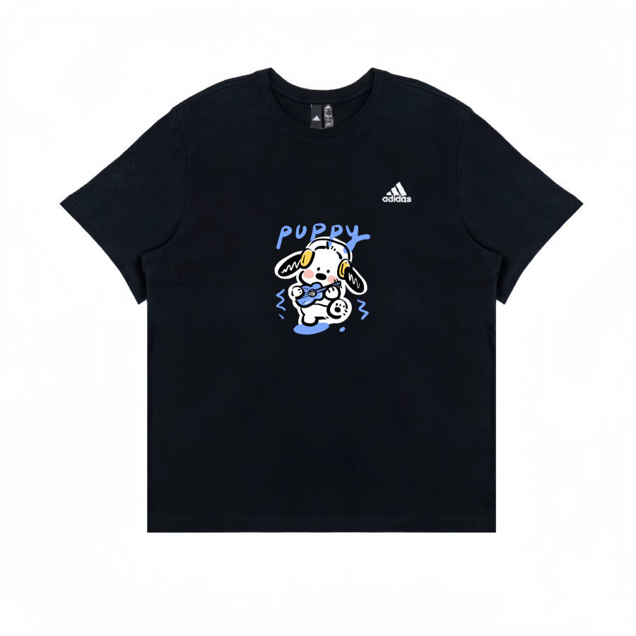 Adidas Adidas T Shirts Unisex Black Crew Neck Moderate Straight Fit