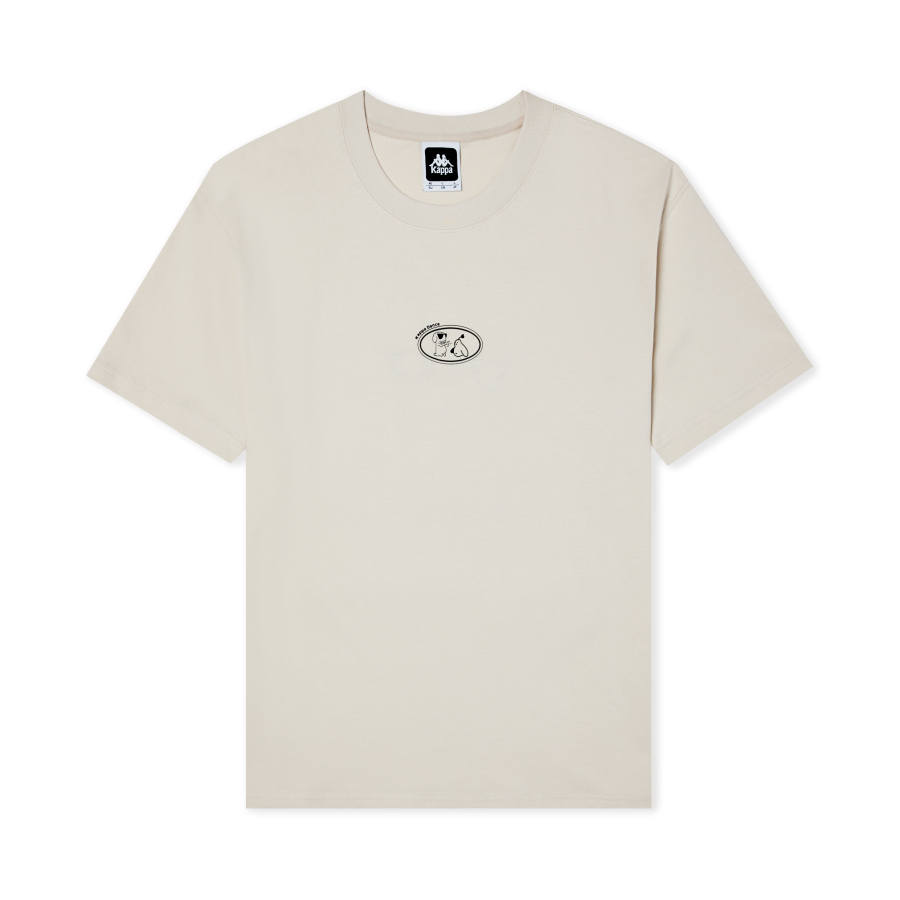 Kappa T Shirt Unisex Malt Beige Brown