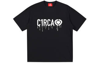 C1RCA Graffiti Spray Paint Letter Basic Solid Color Logo Print T Shirt Unisex