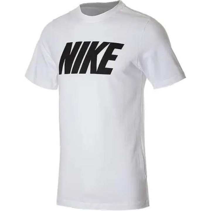 Nike Nike T Shirts Men's White Crew Neck Moderate Straight Fit