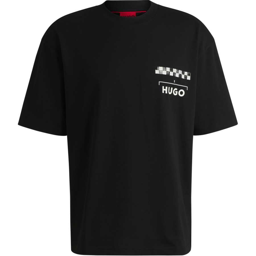 HUGO BOSS Racing Printed Jersey T Shirt