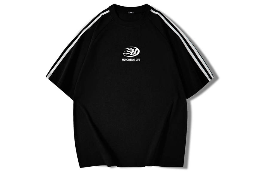 HCHUICHENG T Shirts Unisex Crew Neck Moderate Straight Fit