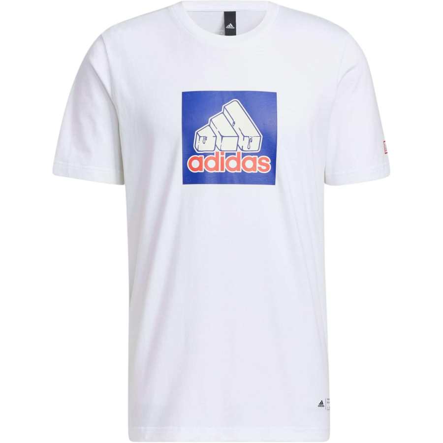 Adidas Adidas T Shirts Men's White Crew Neck Moderate