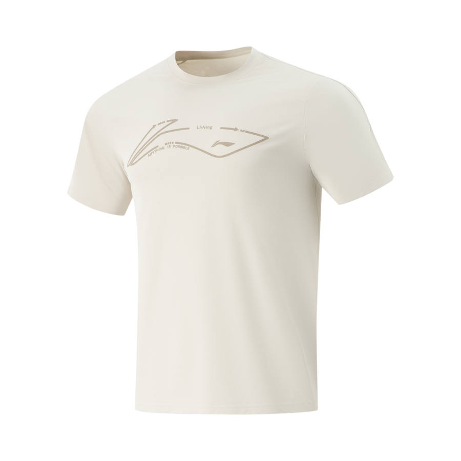 Li-Ning Li Ning Herbal Tea T Shirt Men's Silver Birch Gray