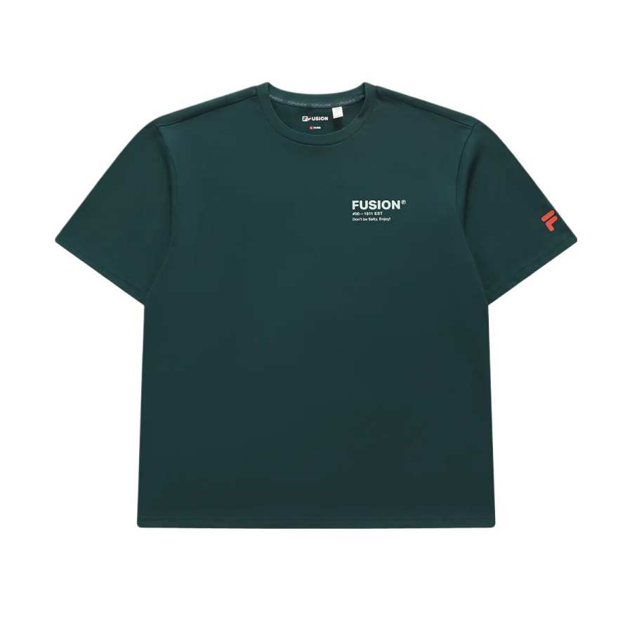 FILA FUSION T Shirt Unisex Western Yellow Pine Green