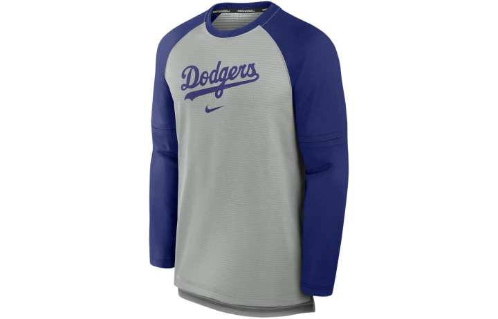 Nike Nike Los Angeles Dodgers Authentic Collection Game Time Men's Nike Breathe Mlb Long-Sleeve T-Shirt