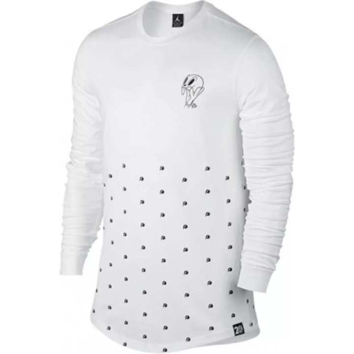 Jordan Jordan T Shirts Men's White Crew Neck Moderate Straight Fit