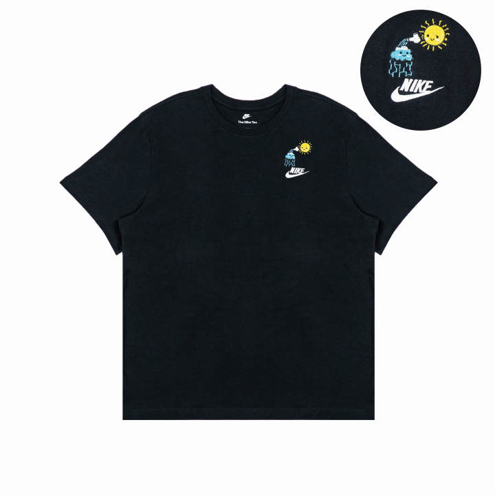 Nike Nike T Shirts Unisex Black Crew Neck Moderate Straight Fit