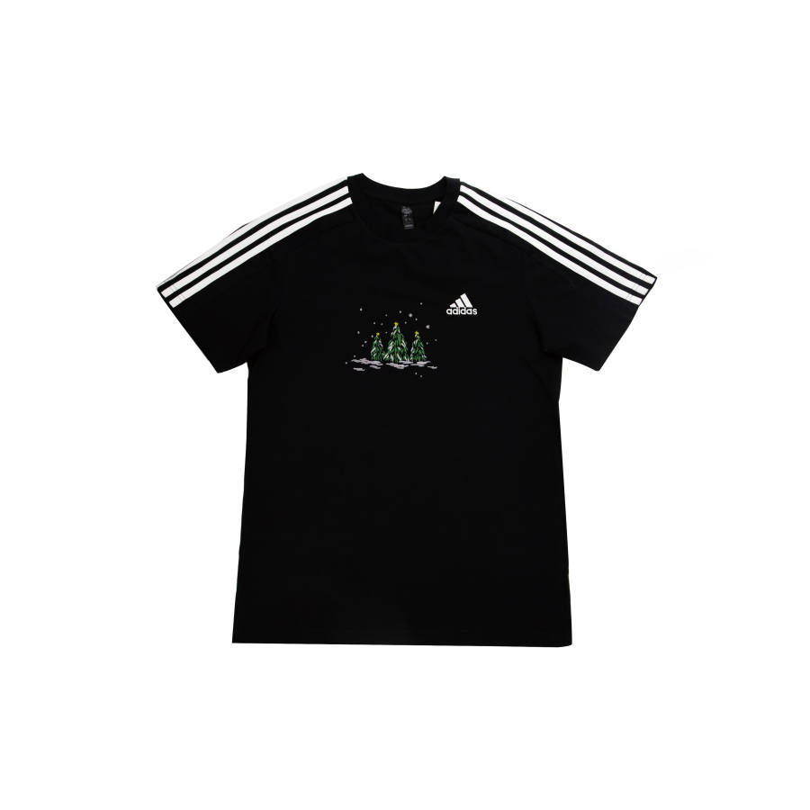 Adidas Adidas T Shirts Men's Black Crew Neck Moderate Straight Fit