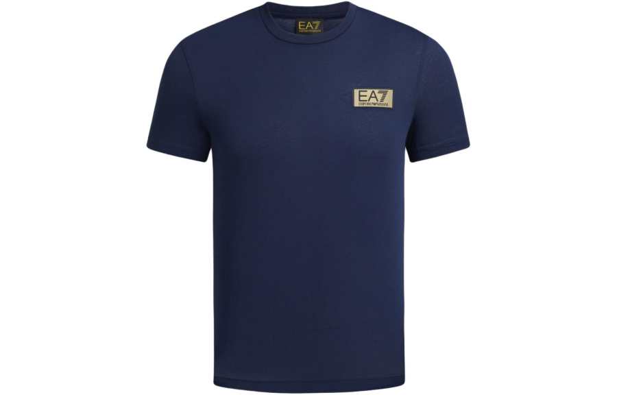 EMPORIO ARMANI EA7 SS24 T Shirt Men's Navy Blue