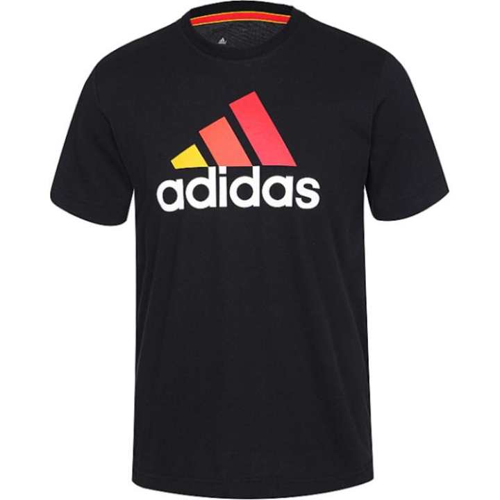 Adidas Adidas T Shirts Men's Black Crew Neck Moderate