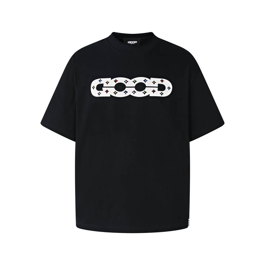 GB T Shirts Unisex Black Crew Neck Moderate
