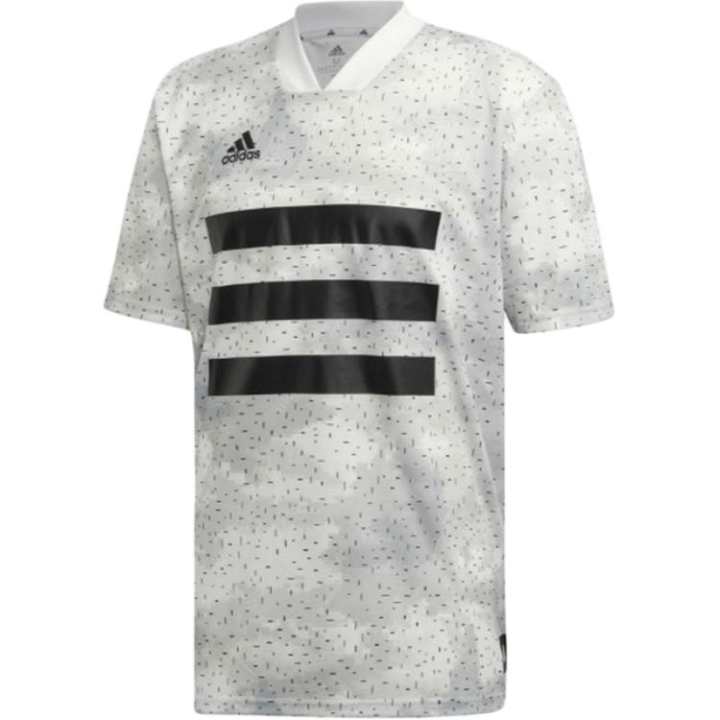 Adidas Adidas Clothing T Shirts Men's White V Neck Moderate