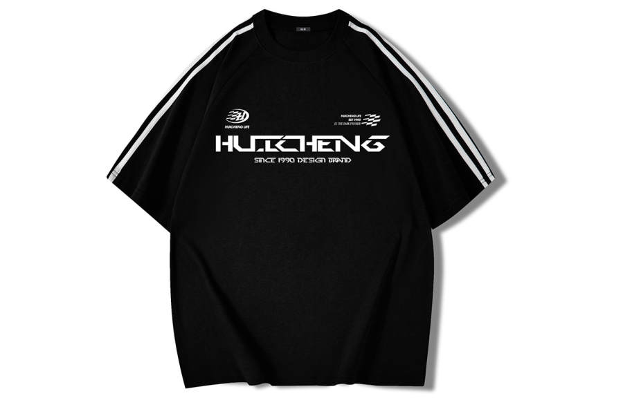 HCHUICHENG T Shirts Unisex Crew Neck Moderate Straight Fit