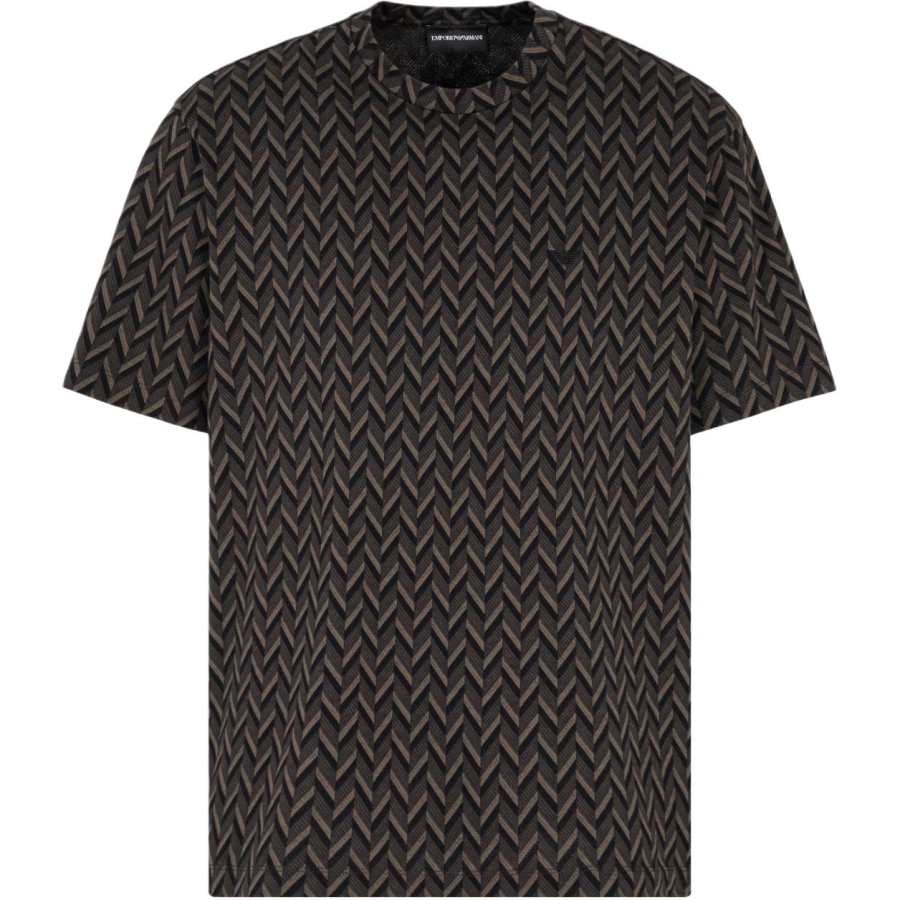 EMPORIO ARMANI Asv Icon Jacquard Jersey T shirt