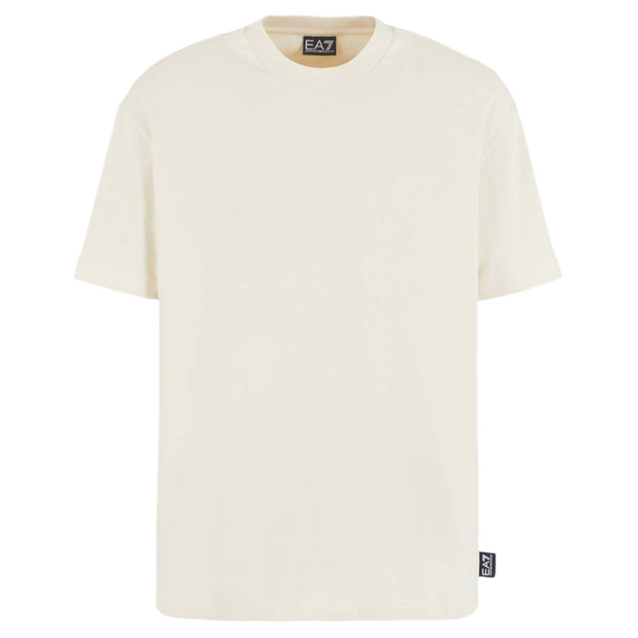EMPORIO ARMANI EA7 FW24 T Shirt Unisex Ecru