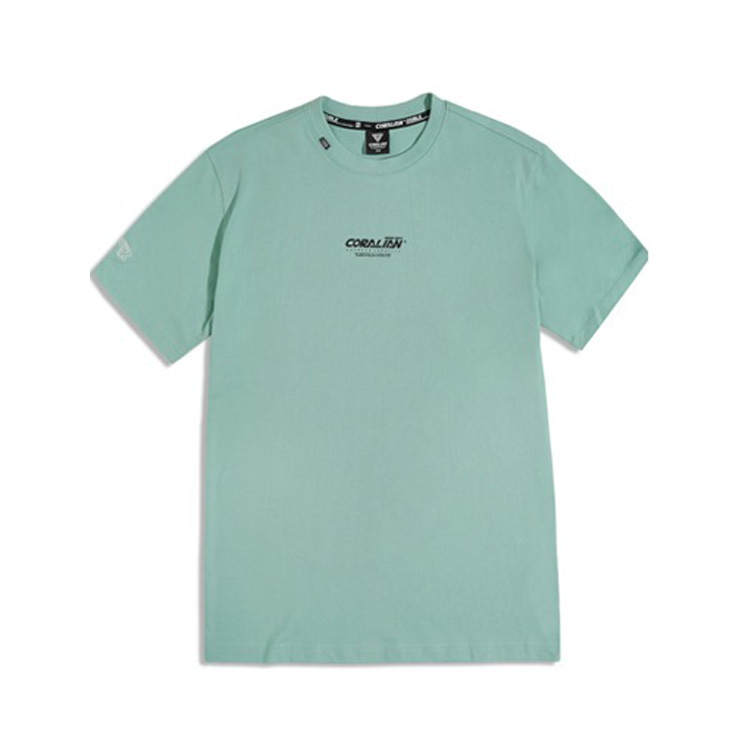 CORALIAN T Shirts Unisex Mint Crew Neck Moderate Straight Fit