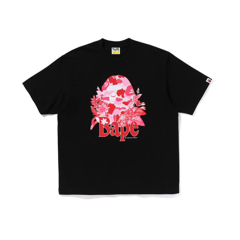 A BATHING APE Bape Flora Big Ape Head Relaxed Fit Tee