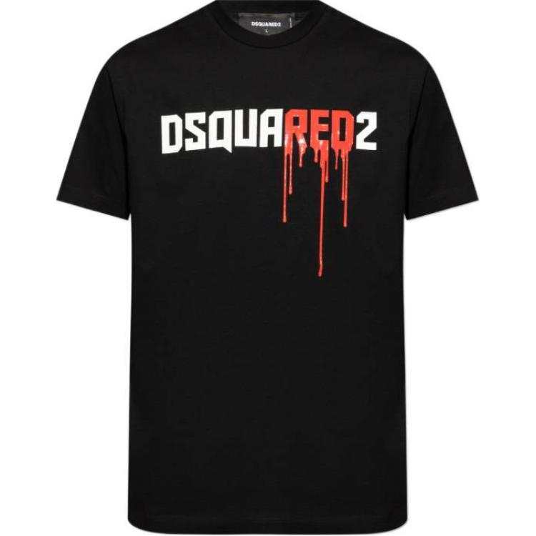 DSQUARED 2 Dsquared2 Logo Printed Crew Neck T Shirt
