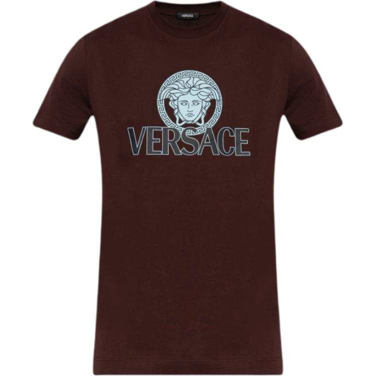 VERSACE Medusa Head Printed Crewneck T Shirt