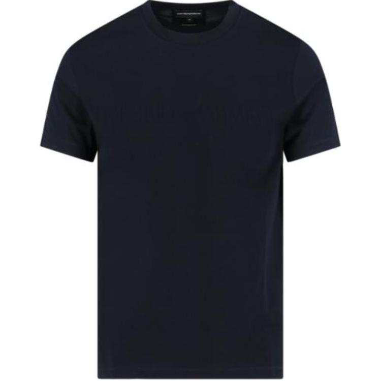 EMPORIO ARMANI Logo Jacquard Crewneck T-Shirt