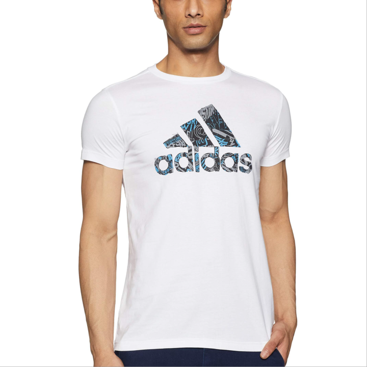 Adidas Adidas T Shirt Men's White/Blue