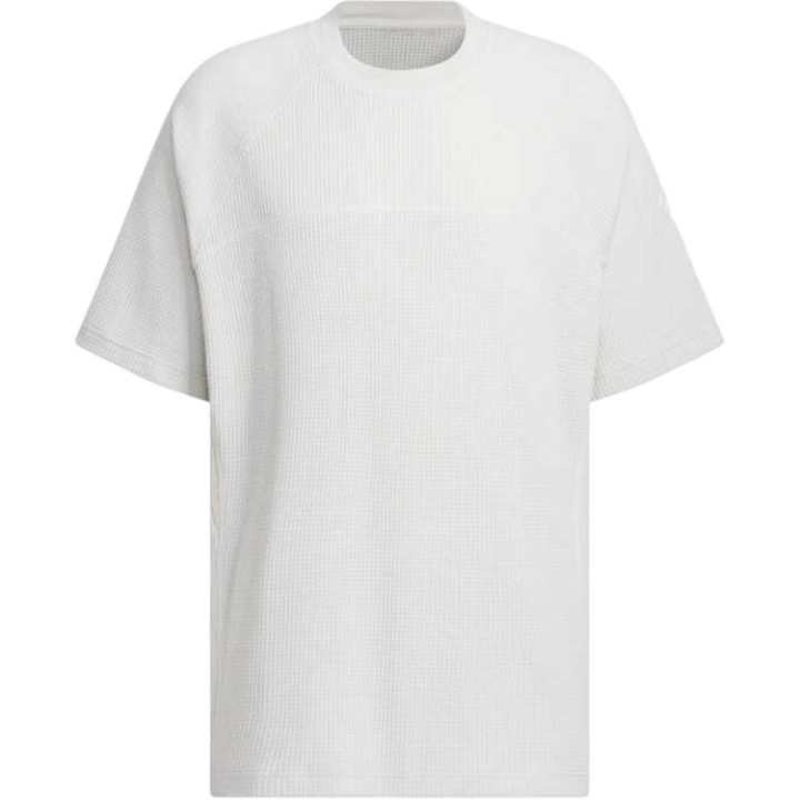 Adidas Adidas T Shirts Men's White Crew Neck Moderate Straight Fit