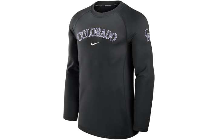 Nike Nike Colorado Rockies Authentic Collection Game Time Men's Nike Dri-FIT Mlb Long-Sleeve T-Shirt