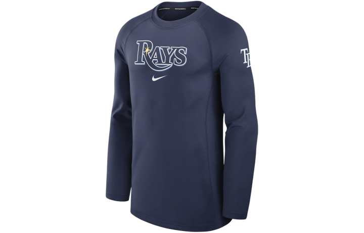 Nike Nike Tampa Bay Rays Authentic Collection Game Time Men's Nike Dri-FIT Mlb Long-Sleeve T-Shirt