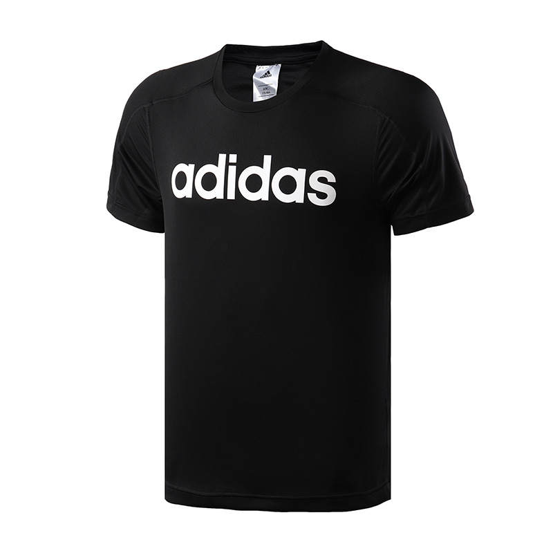 Adidas Adidas T Shirts Men's Black Crew Neck Moderate Straight Fit