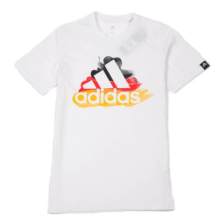 Adidas Adidas T Shirts Men's White Crew Neck Moderate