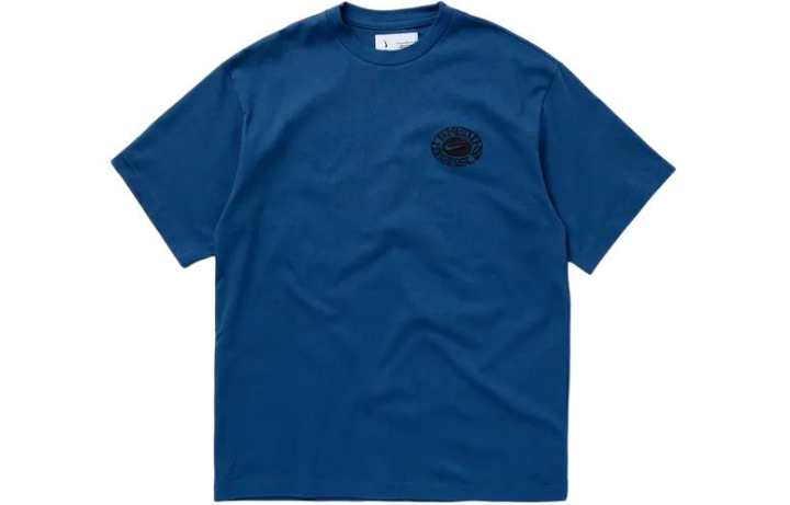 Nike Nike T Shirts Men's Dark Blue Crew Neck Moderate Straight Fit