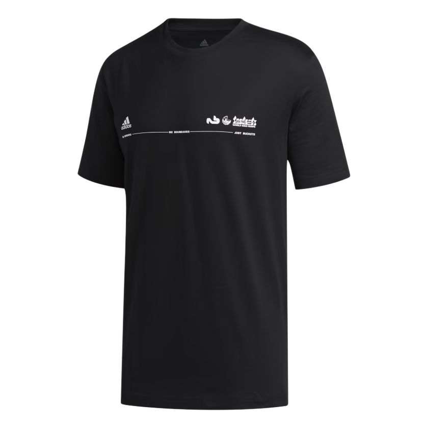 Adidas Adidas T Shirts Men's Black Crew Neck Moderate