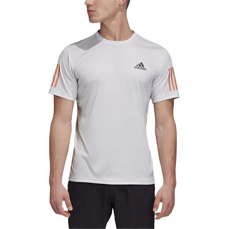 Adidas Adidas T Shirts Men's White Crew Neck Moderate