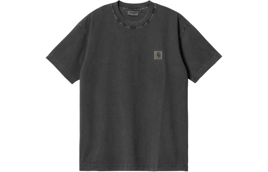 Carhartt WIP SS24 Garment Dyed Collection T Shirt Unisex Charcoal Gray