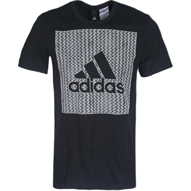 Adidas Adidas T Shirts Men's Black Crew Neck Moderate