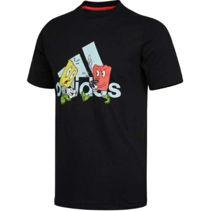 Adidas Adidas MASCOT BOS T M T Shirt Men's Black
