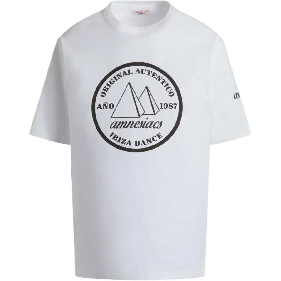 BALLY X Dj Leo Mas Amnesia print T shirt
