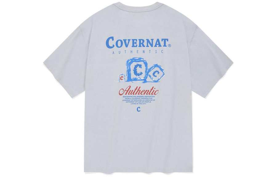 COVERNAT T Shirt Unisex Light Blue