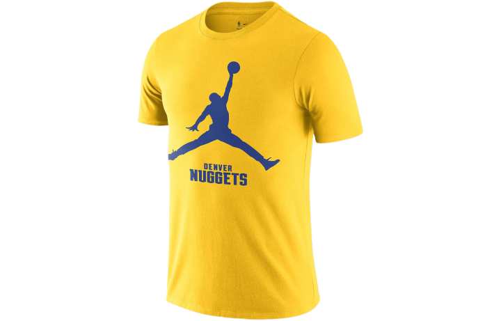 Jordan Jordan T Shirt Denver Nuggets Men's Gold
