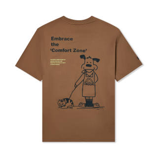 Kappa T Shirts Unisex Coffee Brown 6527 Crew Neck Thin Straight Fit